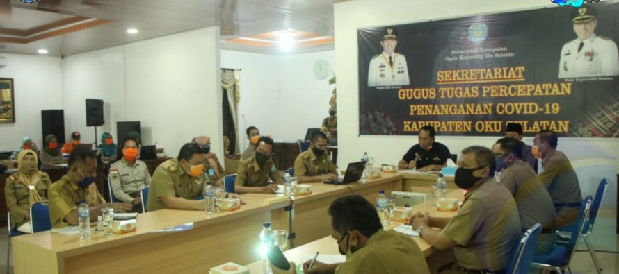 PEMERINTAH KABUPATEN OKU SELATAN GELAR RAPAT KOORDINASI TENTANG RENCANA KEBUTUHAN BELANJA DALAM RANGKA PENANGGULANGAN COVID-19,DALAM UPAYA MENGATASI KEBUTUHAN PANGAN MASYARAKAT DI 19 KECAMATAN YANG ADA DI KABUPATEN OKU SELATAN