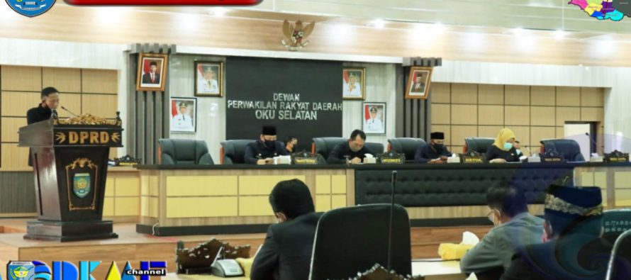 BUPATI DAN WAKIL BUPATI OKU SELATAN HADIRI RAPAT PARIPURNA DPRD DALAM RANGKA LAPORAN KETUA PANITIA KHUSUS PEMBAHASAN LKPJ KEPALA DAERAH TAHUN ANGGARAN 2019