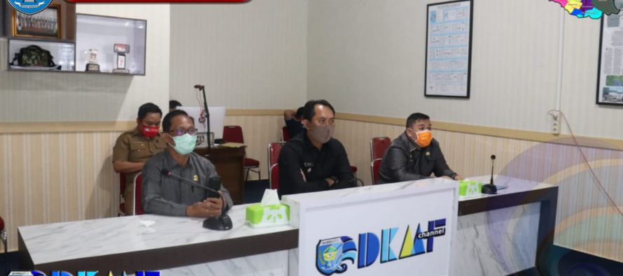 BUPATI OKU SELATAN MENGIKUTI VIDIO CONFERENCE DALAM RANGKA MUSRENBANG  PROVINSI SUMATERA SELATAN TAHUN 2020