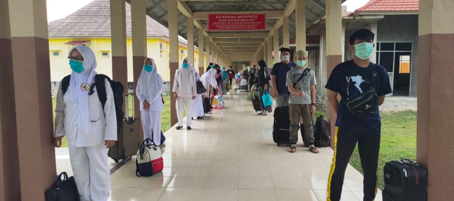 USAI LAKSANAKAN TUGAS DI RSUD MUARADUA SELAMA 14 HARI, 26 TENAGA KESEHATAN JALANI ISOLASI DI RUMAH SEHAT COVID-19 OKU SELATAN