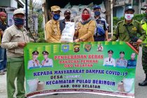 PENDISTRIBUSIAN JARING PENGAMAN SOSIAL DAMPAK COVID-19 PEMKAB OKU SELATAN DI KECAMATAN PULAU BERINGIN DAN KECAMATAN SINDANG DANAU