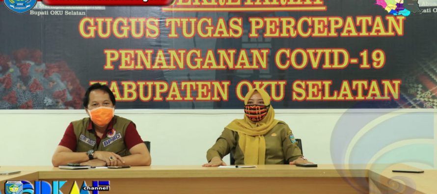 GUGUS TUGAS PERCEPATAN PENANGANAN COVID-19 KAB. OKU SELATAN GELAR PRESS RELEASE TERKAIT TIGA PDP YANG MENINGGAL DUNIA DENGAN HASIL RAPID TEST NON REAKTIF (NEGATIF)
