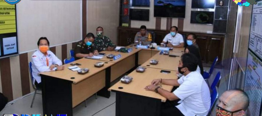 BUPATI OKU SELATAN IKUTI VIDCON RAPAT KOORDINASI KESIAPAN PENANGANAN KARHUTLA PROVINSI SUMSEL TAHUN 2020
