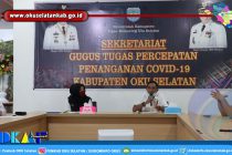 GUGUS TUGAS COVID-19 KABUPATEN OKU SELATAN GELAR PRESS RELEASE TERKAIT PERKEMBANGAN TERBARU STATUS COVID-19 DI OKU SELATAN