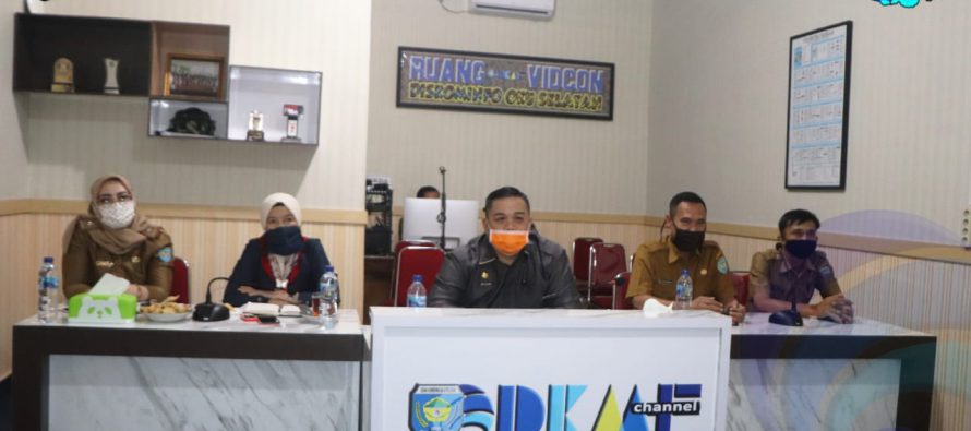 PEMERINTAH DAERAH OKU SELATAN IKUTI RAKOR MELALUI VIDCON BERSAMA KPK RI
