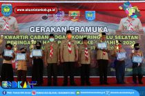 PEMERINTAH KABUPATEN OKU SELATAN IKUTI UPACARA HUT PRAMUKA KE-59 TAHUN 2020 SECARA VIRTUAL BERSA KWARDA SUMATERA SELATAN