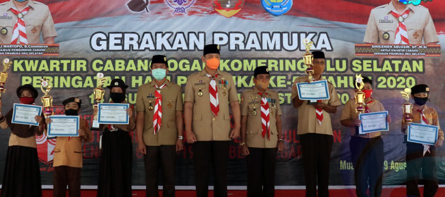 PEMERINTAH KABUPATEN OKU SELATAN IKUTI UPACARA HUT PRAMUKA KE-59 TAHUN 2020 SECARA VIRTUAL BERSA KWARDA SUMATERA SELATAN
