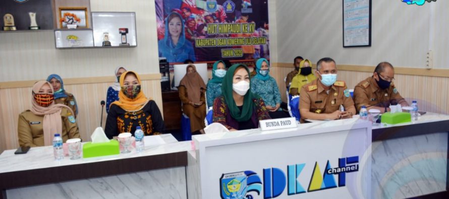 BUNDA PAUD OKU SELATAN   MENJADI NARASUMBER DALAM ACARA HIMPAUDI TV EVERYDAY DALAM RANGKA HUT HIMPAUDI KE XV MELALUI VIDCON