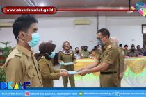 BKPSDM OKU SELATAN GELAR PENYERAHAN PETIKAN SURAT KEPUTUSAN BUPATI TENTANG PENGANGKATAN JABATAN PELAKSANA DI LINGKUP PEMKAB OKU SELATAN TAHUN 2020