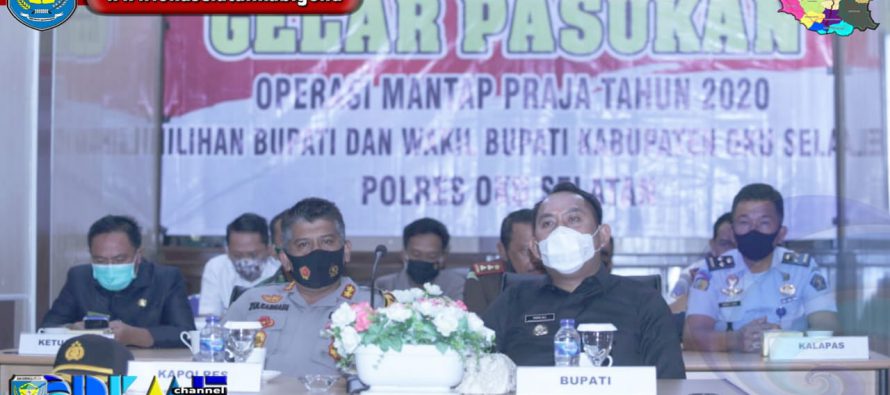 BUPATI OKU SELATAN IKUTI VIDEO CONFERENCE OPERASI MANTAP PRAJA 2020 PILKADA SERENTAK 09 DESEMBER 2020