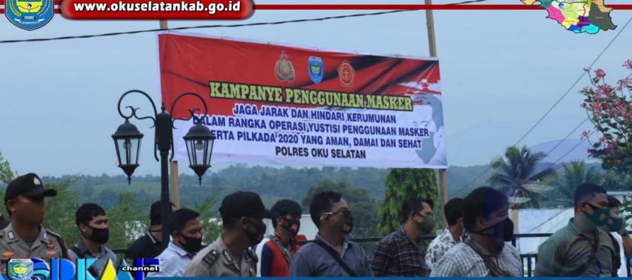 PEMERINTAH KABUPATEN OKU SELATAN GELAR KEGIATAN PELAKSANAAN KAMPANYE MASKER SERENTAK SE-INDONESIA