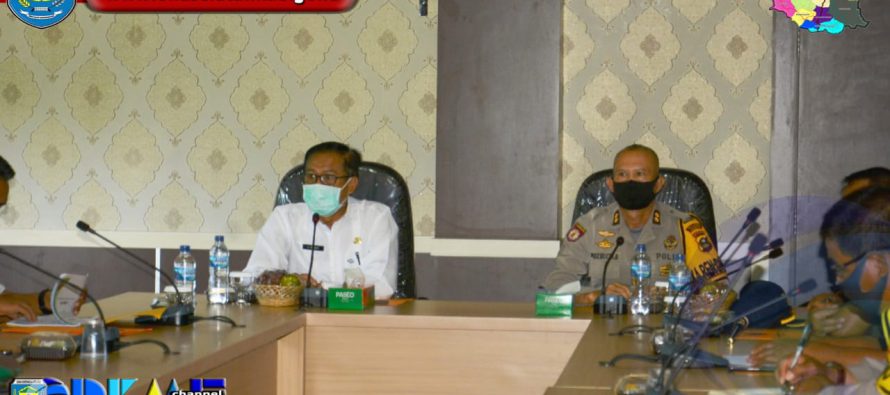 SEKRETARIS DAERAH KABUPATEN OKU SELATAN PIMPIN RAPAT KORDINASI PENEGAKAN HUKUM PROTOKOL KESEHATAN COVID-19 PADA TAHAPAN PILKADA SERENTAK TAHUN 2020