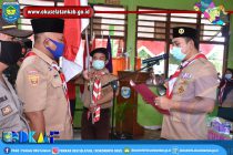 BUPATI DAN WAKIL BUPATI OKU SELATAN MELANTIK SECARA LANGSUNG PENGURUS MAJELIS PEMBIMBING RANTING DAN KWARTIR RANTING GERAKAN PRAMUKA KECAMATAN SIMPANG MARTAPURA DAN KECAMATAN BUANA PEMACA