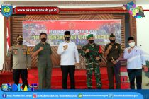 WAKIL BUPATI OKU SELATAN BUKA SECARA RESMI KEGIATAN TNI MANUNGGAL MEMBANGUN DESA (TMMD) KE 109 TAHUN 2020