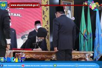 GUBERNUR SUMSEL H.HERMAN DERU LANTIK LANGSUNG NORA ELISYA MENJADI PJS. BUPATI OKU SELATAN DI GRIYA AGUNG