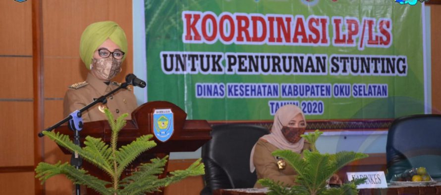 PJS. BUPATI OKU SELATAN PIMPIN LANGSUNG KEGIATAN KOORDINASI LP/LS UNTUK PENURUNAN STUNTING DI KABUPATEN OKU SELATAN TAHUN 2020