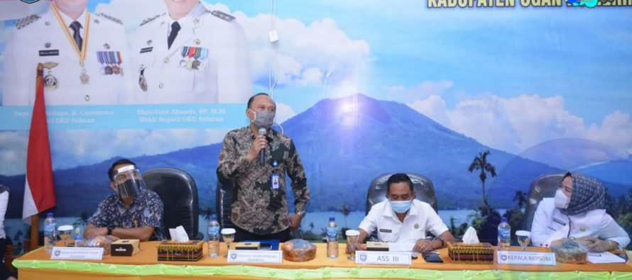 BKPSDM KABUPATEN OKU SELATAN GELAR KEGIATAN SOSIALISASI LAYANAN KETASPENAN DAN PENGENALAN BANK MANDIRI TASPEN BAGI PNS YANG MEMASUKI BATAS USIA PENSIUN 2021-2022 DI LINGKUNGAN PEMKAB OKU SELATAN TAHUN 2020