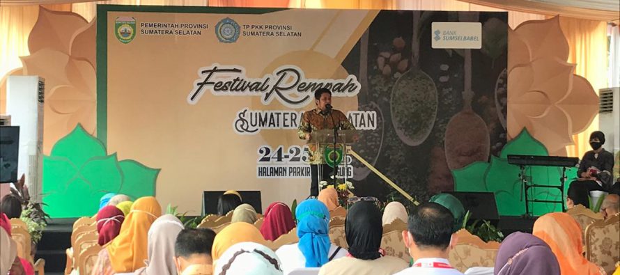 TP PKK KAB.OKU SELATAN BERSAMA PEMKAB OKU SELATAN IKUTI FESTIVAL REMPAH TAHUN 2020 DI PROVINSI SUMSEL
