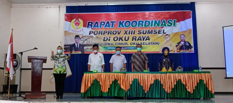 PJS. BUPATI OKU SELATAN HADIRI RAPAT KORDINASI BERSAMA BUPATI OKU RAYA TERKAIT PERSIAPAN PORPROV SUM-SEL TAHUN 2021