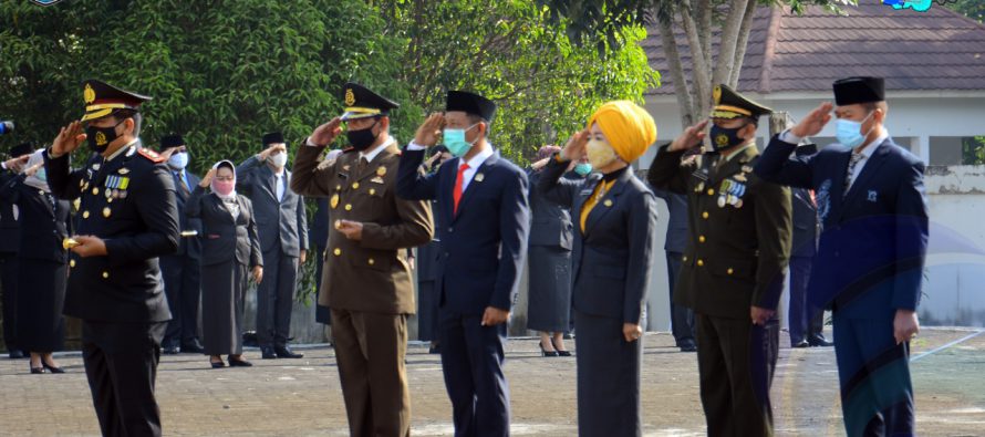 PJS. BUPATI OKU SELATAN HADIRI UPACARA PERINGATAN HARI PAHLAWAN TAHUN 2020 DI KABUPATEN OKU SELATAN