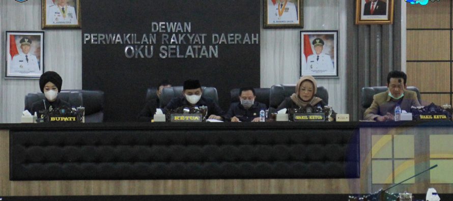 PJS.BUPATI OKU SELATAN HADIRI RAPAT PARIPURNA TERHADAP JAWABAN BUPATI ATAS PANDANGAN UMUM ANGGOTA DPRD OKU SELATAN