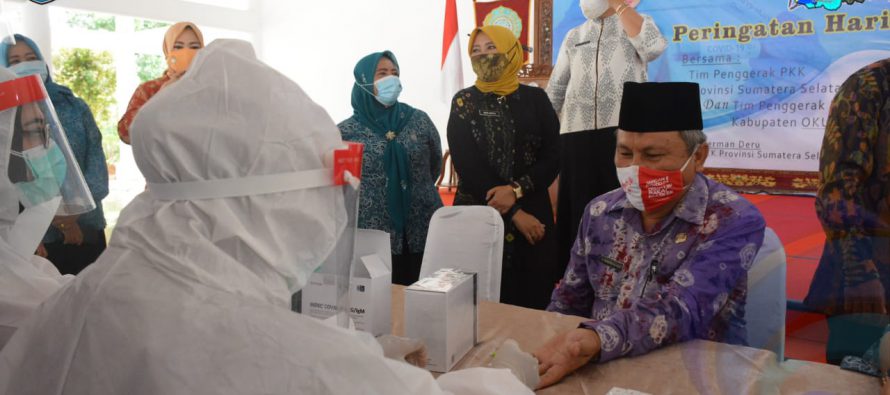 TP PKK KABUPATEN OKU SELATAN GELAR KEGIATAN RAPID TEST GRATIS UNTUK KAUM PEREMPUAN DALAM RANGKA PERINGATAN HARI IBU TAHUN 2020