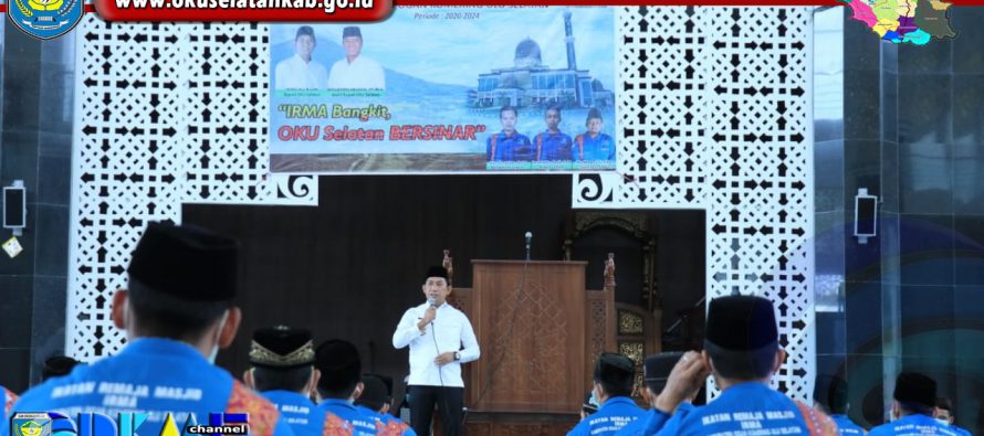 BUPATI OKU SELATAN HADIRI PELANTIKAN PENGURUS IKATAN REMAJA MASJID KABUPATEN OKU SELATAN PERIODE 2020-2024