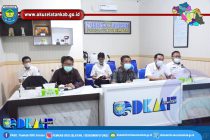 MEWAKILI BUPATI OKU SELATAN, STAF AHLI BIDANG PEMERINTAHAN HADIRI PERESMIAN LISTRIK DI KABUPATEN OKU SELATAN DAN LAHAT MELALUI VIDEO CONFERENCE