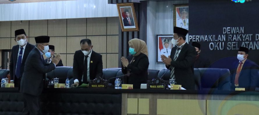 BUPATI OKU SELATAN HADIRI PENUTUPAN RAPAT PARIPURNA DPRD OKU SELATAN TAHUN 2020