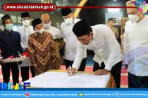 BUPATI DAN WAKIL BUPATI OKU SELATAN HADIRI PERESMIAN MASJID DARUSSALLAM DESA SIMOANG CAMPANG KECAMATAN KISAM ILIR