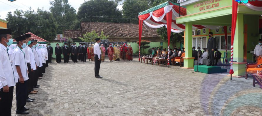 WAKIL BUPATI OKU SELATAN HADIRI UPACARA HARI AMAL BAKTI KE-75 KEMENTERIAN AGAMA RI TAHUN 2021