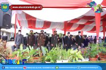 BUPATI OKU SELATAN HADIRI UPACARA PERINGATAN KE-17 TAHUN KABUPATEN OKU SELATAN TAHUN 2021