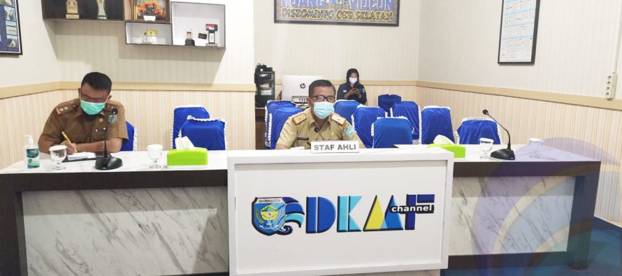STAF AHLI BIDANG PEMERINTAHAN SETDA OKU SELATAN IKUTI KEGIATAN PELEPASAN MAHASISWA KKN KE-55 UNIVERSITAS MUHAMMADIYAH PALEMBANG TAHUN 2021 SECARA VIRTUAL.