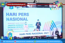 PEMKAB OKU SELATAN DAN LEMBAGA PERS DI KABUPATEN OKU SELATAN IKUTI PERINGATAN HARI PERS NASIONAL KE 75 TAHUN 2021
