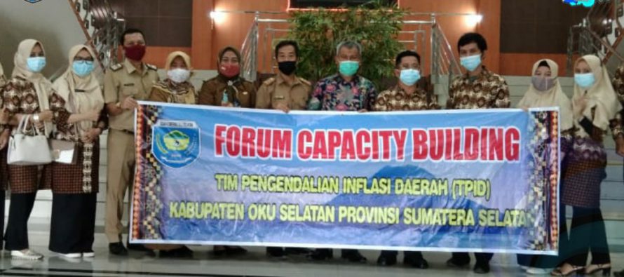 ANTISIPASI RESIKO TEKANAN INFLASI MASA PANDEMI COVID-19, TPID KABUPATEN OKU SELATAN LAKSANAKAN FORUM CAPACITY BUILDING KE TPID KABUPATEN  PRINGSEWU PROVINSI LAMPUNG