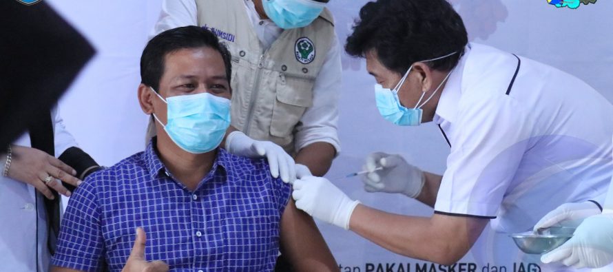 KABUPATEN OKU SELATAN GELAR PENCANANGAN VAKSINASI COVID-19 DOSIS KEDUA