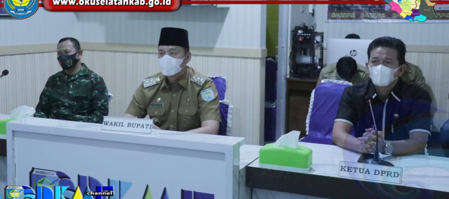 WAKIL BUPATI OKU SELATAN HADIRI VIRTUAL BERSAMA WAKIL PRESIDEN RI DALAM RANGKA PERINGATAN HARI OTONOMI DAERAH KE XXV TAHUN 2021.