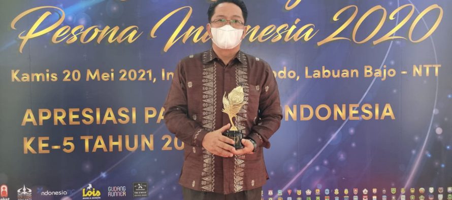 KABUPATEN OKU SELATAN MENERIMA PENGHARGAAN JUARA SATU KATEGORI FESTIVAL PARIWISATA TERPOPULER DALAM AJANG ANUGERAH PESONA INDONESIA (API) AWARD TAHUN 2020.