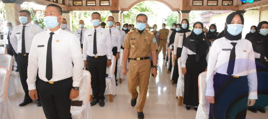 SEKDA MEMBUKA SECARA RESMI PELATIHAN DASAR CPNS GOLONGAN III KABUPATEN OKU SELATAN ANGKATAN KE-37, 38 DAN 41 TAHUN 2021 YANG DIIKUTI 107 PESERTA.