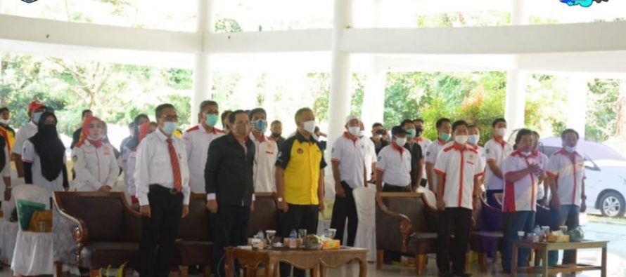 KOMITE OLAHRAGA NASIONAL INDONESIA (KONI) KABUPATEN OKU SELATAN GELAR RAPAT KERJA KABUPATEN (RAKERKAB) TAHUN 2021.