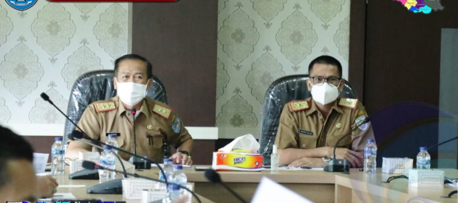 SEKRETARIS DAERAH KABUPATEN OKU SELATAN PIMPIN RAPAT KOORDINASI PENETAPAN TARGET PERUBAHAN RETRIBUSI DAERAH TAHUN ANGGARAN 2021.
