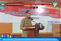 SEKRETARIS DAERAH KABUPATEN OKU SELATAN HADIRI SOSIALISASI PENGENDALIAN GRATIFIKASI DI LINGKUNGAN PEMKAB OKU SELATAN.