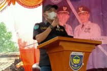 KEPALA DINAS PEMUDA DAN OLAHRAGA KABUPATEN OKU SELATAN HADIRI PENUTUPAN OPEN TURNAMEN VOLLY BALL KARANG TARUNA TAHUN 2021.