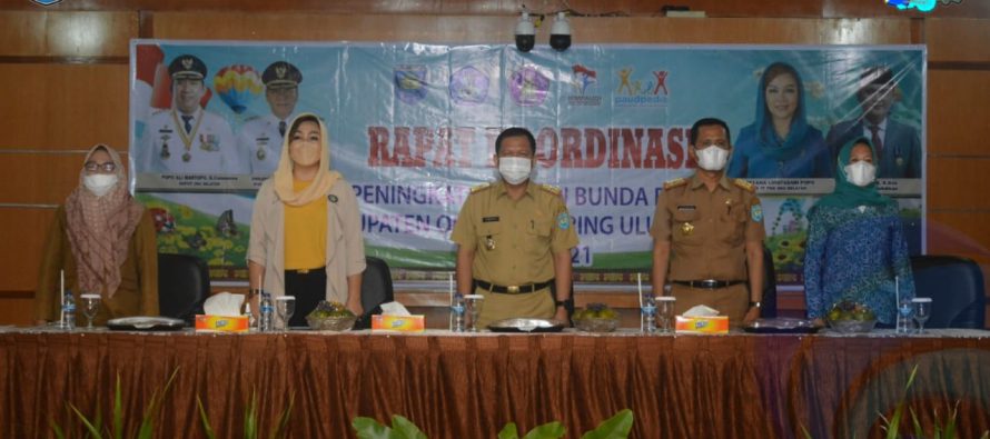 RAPAT KOORDINASI PENINGKATAN PERAN BUNDA PAUD DI KABUPATEN OKU SELATAN TAHUN 2021