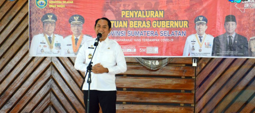 500 KEPALA KELUARGA DI OKU SELATAN AKAN TERIMA BANTUAN BERAS BANTUAN DARI GUBERNUR SUMSEL
