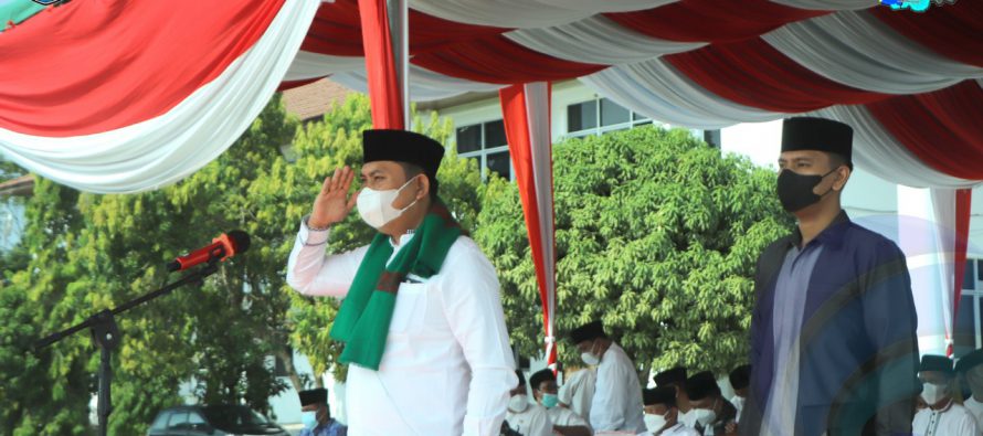 PEMKAB OKU SELATAN GELAR UPACARA PERINGATAN HARI SANTRI NASIONAL TAHUN 2021