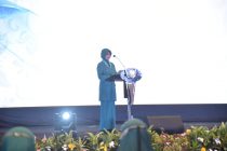 KETUA UMUM TP PKK NY. TRI TITO KARNAVIAN TEKANKAN PERLUNYA PENAJAMAN PROGRAM PRIORITAS GERAKAN PKK.