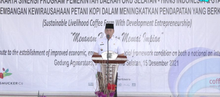 SINERGI PROGRAM UNTUK TINGKATKAN KAPASITAS DAN PENGHASILAN PETANI KOPI OKU SELATAN