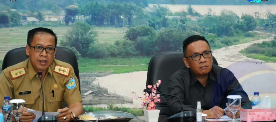 SEKRETARIS DAERAH OKU SELATAN PIMPIN RAPAT KOORDINASI LAPORAN ANTARA KEGIATAN PEMUTAHIRAN DAN PEMETAAN OBJEK PBB-P2 TAHUN ANGGARAN 2022.