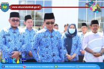 KORPRI OKU SELATAN SERAHKAN DUA SAPI KURBAN KE PENGURUS MASJID AGUNG AL-MUHTADIN